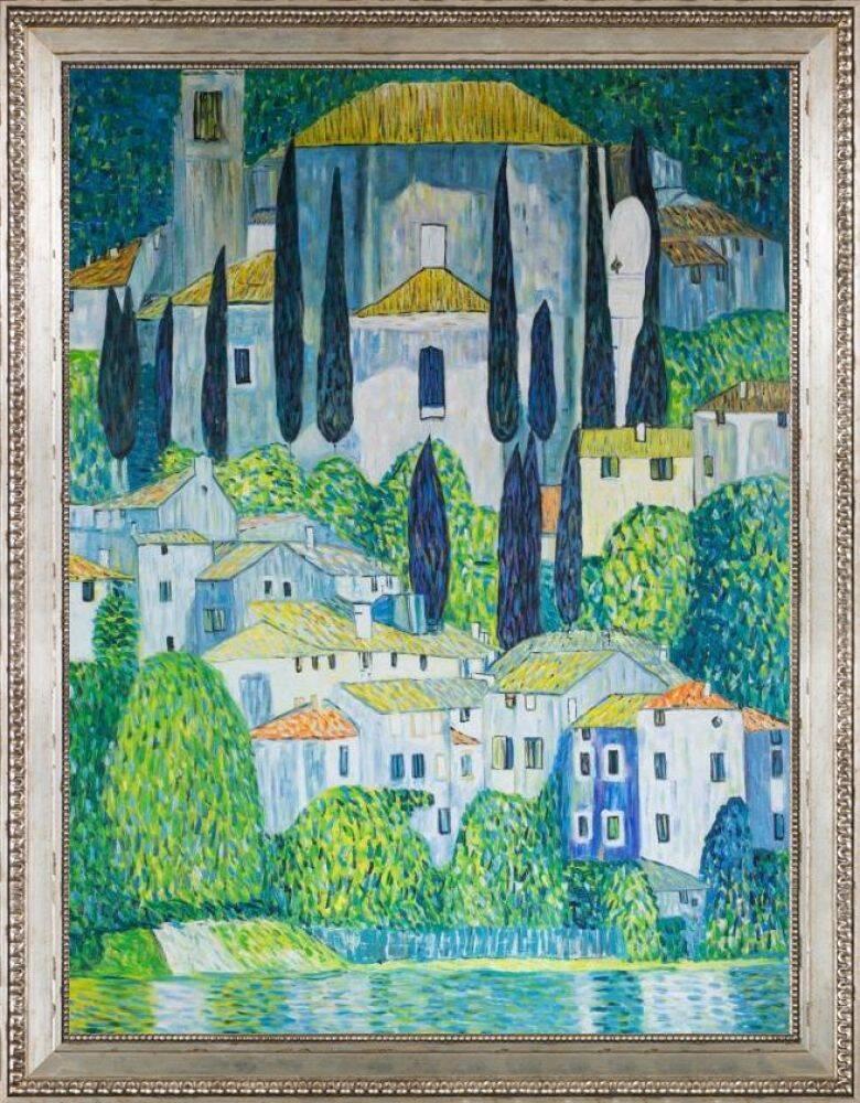 Church in Cassone (Landscape with Cypress) with Versailles Silver King ...